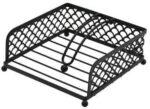 TOOFLEE Napkin Holder with a Pivoted Arm Hold - Elegant, Stylish - Black