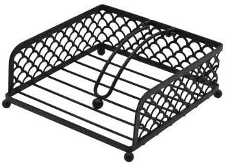 TOOFLEE Napkin Holder with a Pivoted Arm Hold - Elegant, Stylish - Black