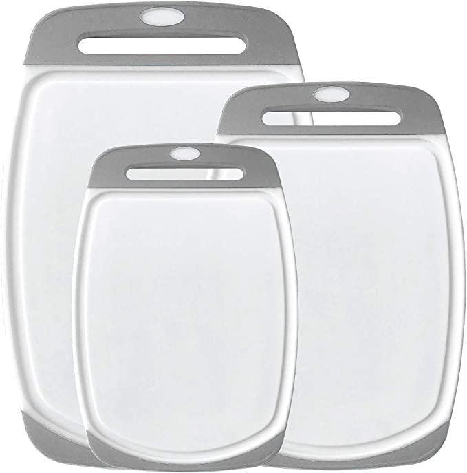 Gorilla Grip Durable Kitchen Cutting Board Set of 3