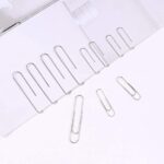 700 Paper Clips,Medium and Jumbo Size, (28 mm,33mm,50 mm) (Silver)
