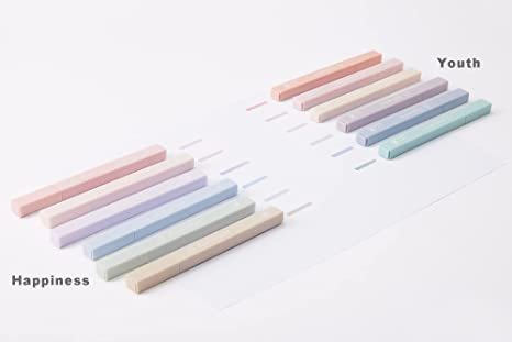 Alohaster HPSIZEE Aesthetic Cute Highlighters Mild Assorted Colors With Soft Chisel Tip