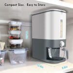 VenDotbi Rice Dispenser, 22-25 Lbs Rice Container with Measuring Cup