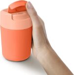 Joseph Joseph Sipp™ Travel Coffee Mug with Flip-top Cap - 340 ml (12 fl. oz) - Coral