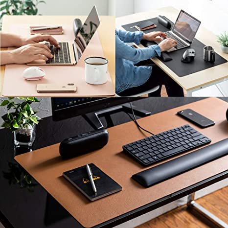 Leather Desk Pad Protector,Mouse Pad,Office Desk Mat