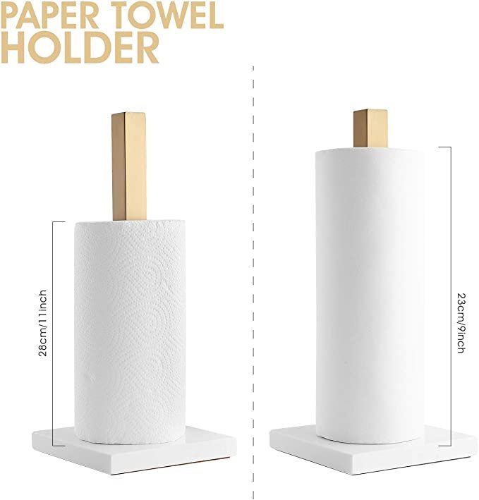 LUTAVOY Paper Towel Holders (KZ20 Gold & White)