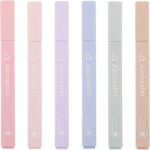Alohaster HPSIZEE Aesthetic Cute Highlighters Mild Assorted Colors With Soft Chisel Tip