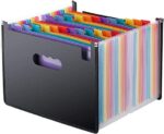 Expanding File Folders,  Office Supplies, Desk Organization, Letter Size, 24 Pockets