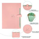 EOOUT 10pcs Expanding File Folders, A4 Letter Size Plastic Accordion