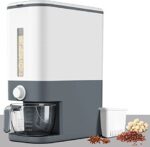 VenDotbi Rice Dispenser, 22-25 Lbs Rice Container with Measuring Cup