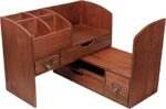 Executive Office Solutions Wood Storage Shelf Rack For Office Supplies, Desk Accessories, or Mail – Cherry
