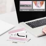 Owfeel Desk Accessory Kits Pink 9pcs , The Halloween Chrismas Thanking Giving Day Gift for Office Clerks and Students
