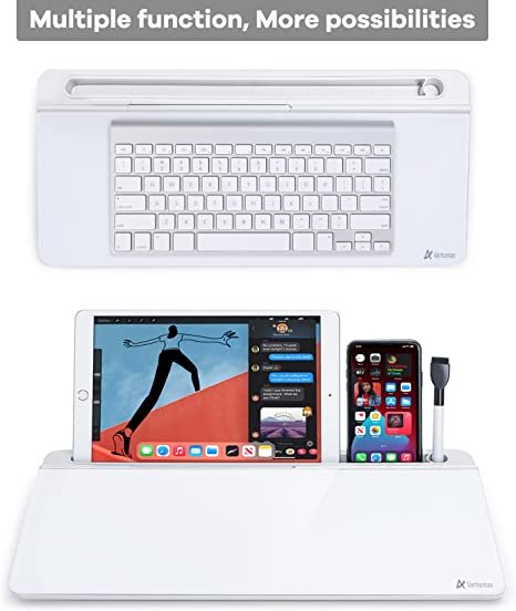 Desk Whiteboard Dry Erase Glass Whiteboard, Varhomax Desktop White Board to-do List Memo Notepad