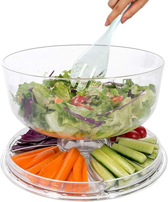 MASTERTOP Cake Stand with Dome Cover - 6 in 1