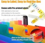 Expanding File Folders,  Office Supplies, Desk Organization, Letter Size, 24 Pockets