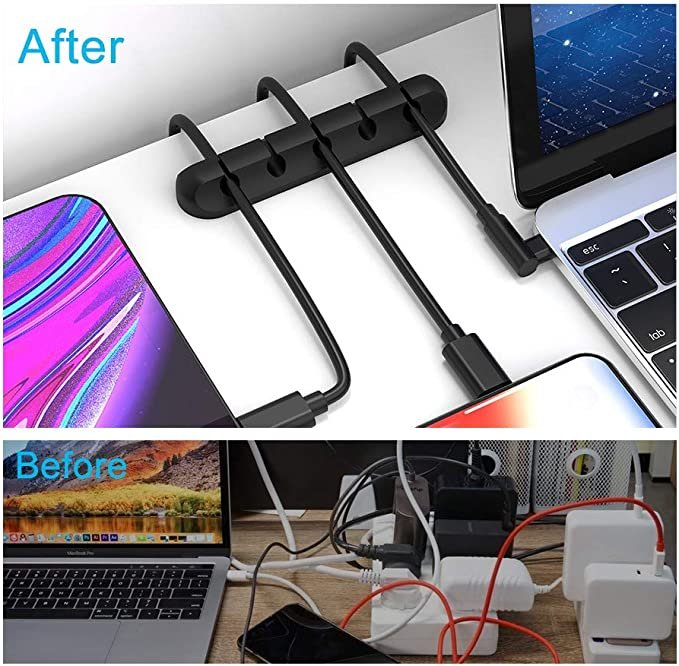 INCHOR Cord Organizer, Cable Clips Cord Holder (5, 3 Slots)
