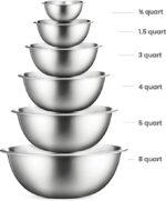 Stainless Steel Mixing Bowls (Set of 6)