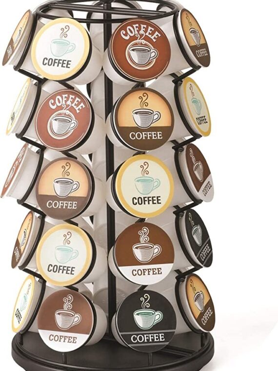 Nifty Coffee Pod Carousel, Spins 360-Degrees, 35 Pod Pack Storage