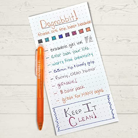 Funny Pens for Adults - Erasable Pens Multicolor Gel