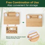 ROCIRLAB Personalized Charcuterie Boards (25"×12"×1.3") and Knife Set for Outdoor & Kitchen