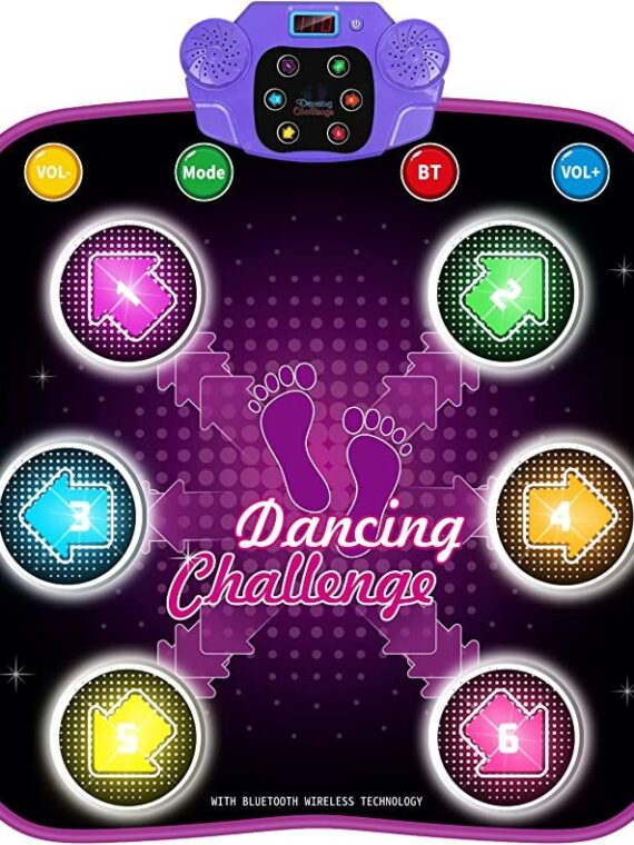 Dance Mat, Electronic Music Dance Pad with LED Lights
