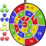 29" Large Dart Board for Kids, Birthday Gifts for 3 4 5 6 7 8 9 10 11 12 Year Old Boys Girls