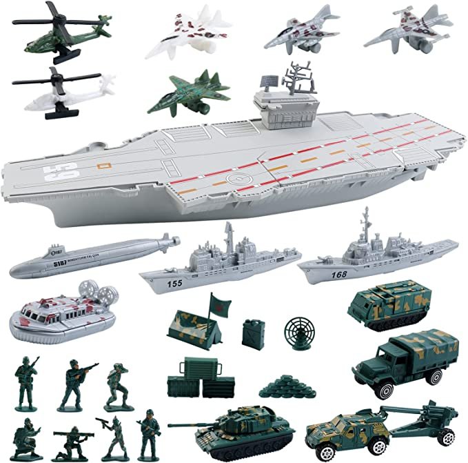 deAO Aircraft Carrier Toy with Scale Model