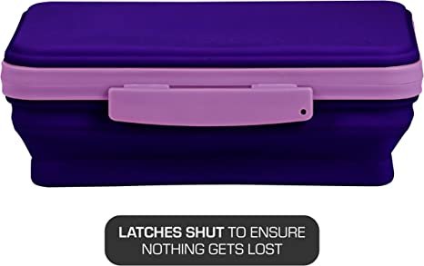 It's Academic Flexi Storage Boxes with Lids, 4-Pack, Assorted
