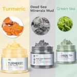 ANAI RUI Turmeric Clay Mask Set, 2.5 oz each