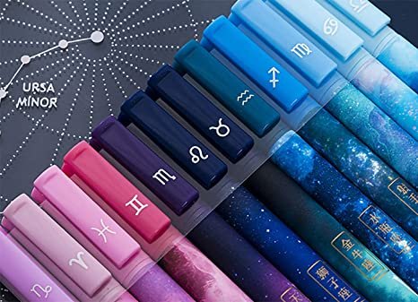 Giant star 12 pcs Constellation Gel Ink Pens