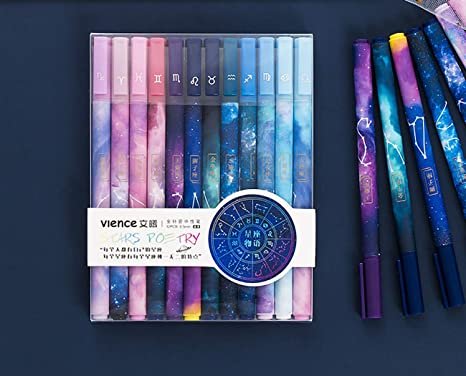 Giant star 12 pcs Constellation Gel Ink Pens