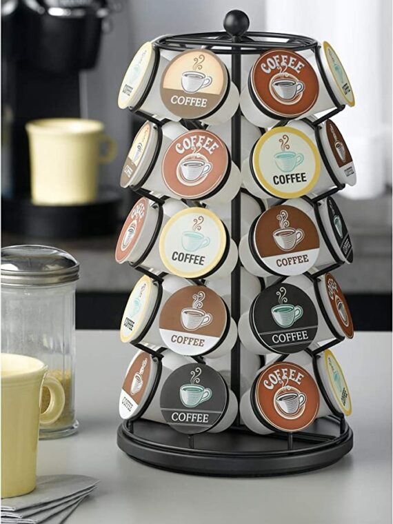 Nifty Coffee Pod Carousel, Spins 360-Degrees, 35 Pod Pack Storage