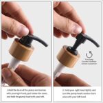 MOMEEMO Glass Soap Dispenser Set, Contains Glass Hand Soap Dispenser and Glass Dish Soap Dispenser. (Black)
