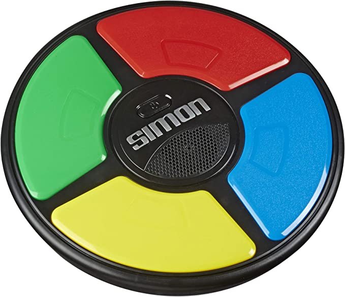 Hasbro Gaming Simon Handheld Electronic Memory Game With Lights and Sounds for Kids Ages 8 and Up