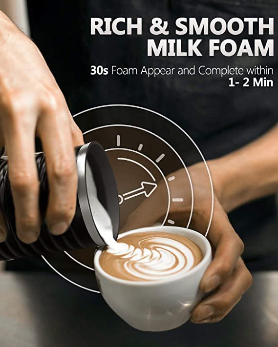 KINGTOO Coffee Maker with Milk Frother for K-Cup Pod