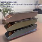 GONNADOO LIFE Egg container for refrigerator Automatic Rolling with Date Reminder