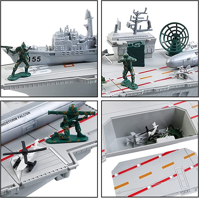 deAO Aircraft Carrier Toy with Scale Model