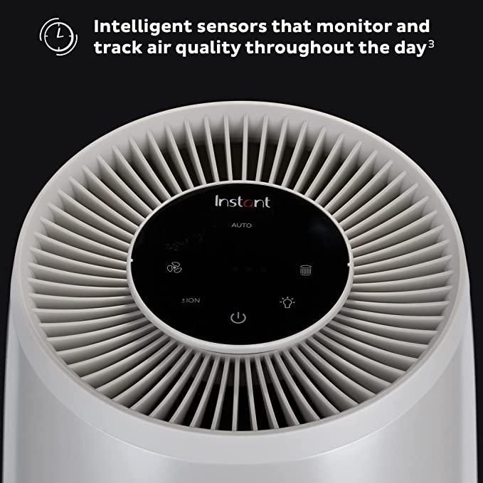 Instant HEPA Quiet Air Purifier, From the Makers of Instant Pot with Plasma Ion Technology for Rooms, Bedrooms & Offices, Pearl