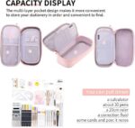 CICIMELON Durable Pencil Case Big Storage Pen Pouch Bag. Pink