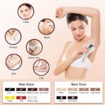 at-Home Hair Removal for Women & Men, Permanent Painless Hair Removal Device for Facial Whole Body