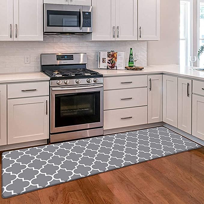 WISELIFE Kitchen Mat Cushioned Anti-Fatigue Kitchen Rug, 17.3"x 59" Waterproof Non-Slip Kitchen Mats