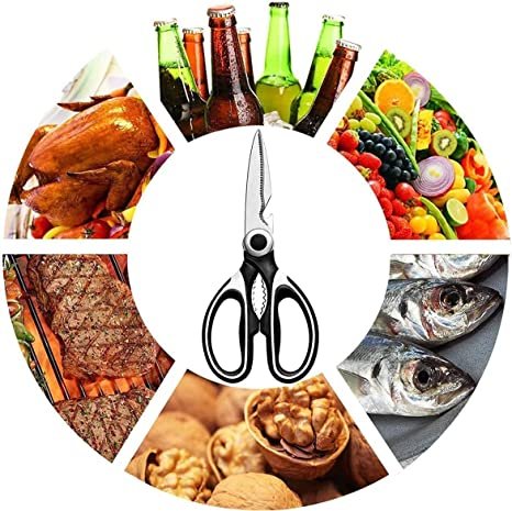 Kitchen Shears Multi Purpose Strong Stainless Steel Kitchen Utility Scissors