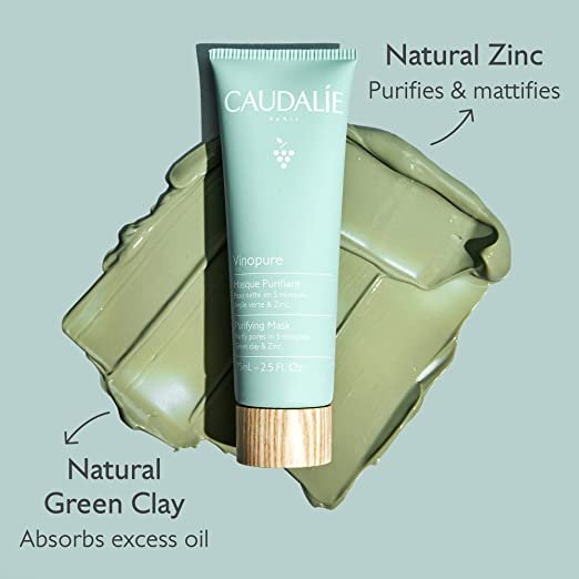 Caudalie Vinopure Purifying Clay Mask - Purifies pores in 5 minutes