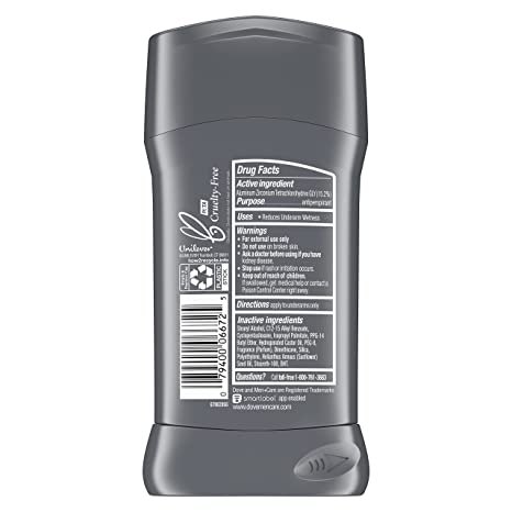 Dove Men+Care Antiperspirant Deodorant 48-Hour Wetness Protection 2.7 oz 2 Count