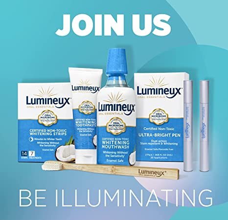 Lumineux Teeth Whitening Kit -Certified Non-Toxic, Fluoride Free & Dentist Formulated