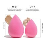 AOA Studio Collection Makeup Sponge Set Makeup Blender Latex Free and High-definition Set of 6 Makeup Blender