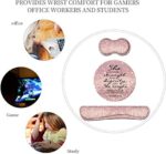 Keyboard Wrist Rest and Mouse Pad Wrist Rest Set with Coasters