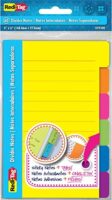 Redi-Tag Divider Sticky Notes,  4 x 6 Inches, Assorted Neon Colors (29500)