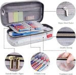 Orrini Pencil Case Pen Case Pencil Bag Pen bag Organizer Pouch Holder (Gray)