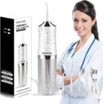 Water Flosser Cordless Teeth Cleaner Portable Water Teeth Cleaner with 3 Modes  (Bright White)