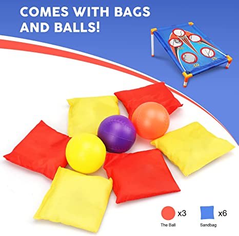 TOY Life Kids Cornhole Outdoor Games - Outside Toys for Kids 3 4 5 6 7